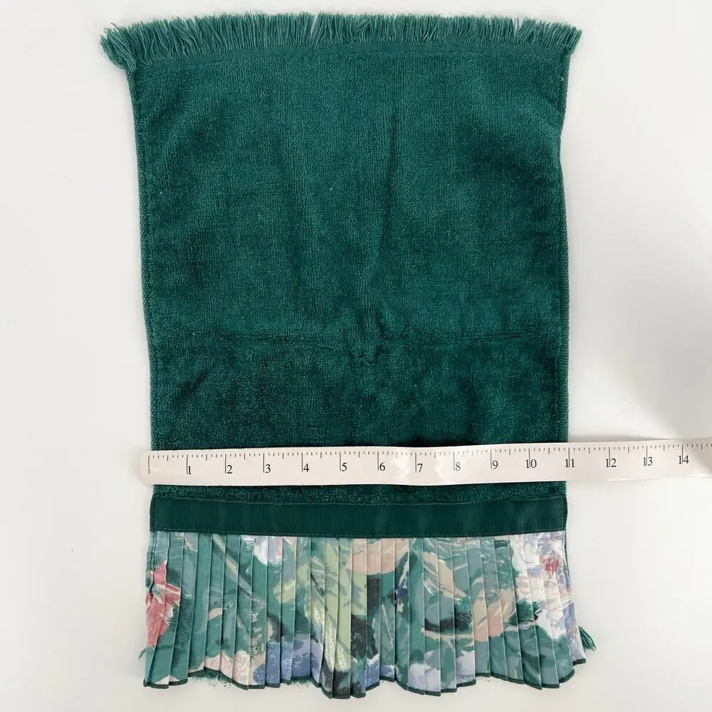 70s dark green Avanti hand towel 1970s vintage SALE